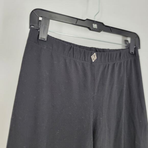 St John Sport Black Elastic Waist Straight Leg Pants S - Picture 2 of 8